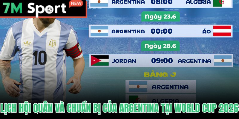 Messi Có Dự World Cup 2026 Không - Xác Nhận Kỷ Lục 6 Kỳ 10 Lịch trình hội quân Argentina tại Kansas City trước ngày bóng lăn
